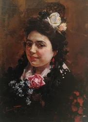 Retrato de Asuncion Castro, esposa del pintor